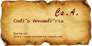 Csép Annamária névjegykártya