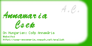 annamaria csep business card