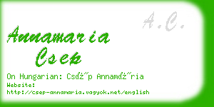 annamaria csep business card